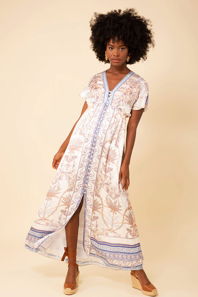 Andrea Maxi Dress in Light Blue Arielle Clothing