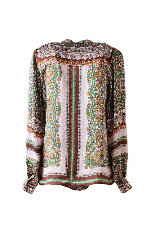 Hale Bob Royal Button Down Blouse in Pink - Arielle Clothing