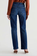 AG Jeans Brinley Mid Rise Straight Leg Jeans in Poetic - Arielle Clothing