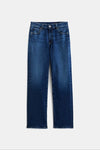 AG Jeans Brinley Mid Rise Straight Leg Jeans in Poetic - Arielle Clothing