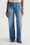 AG Jeans Saige Wide Leg Crop Jean in Helios - Arielle Clothing