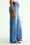AG Jeans Saige Wide Leg Crop Jean in Helios - Arielle Clothing