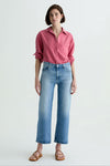 AG Jeans Saige Wide Leg Crop Jean in Helios - Arielle Clothing