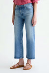 AG Jeans Saige Wide Leg Crop Jean in Helios - Arielle Clothing