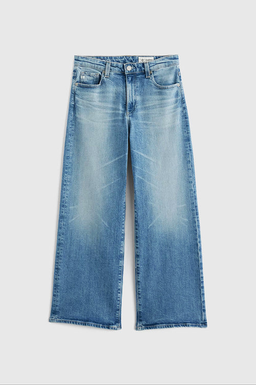 AG Jeans Saige Wide Leg Crop Jean in Helios - Arielle Clothing
