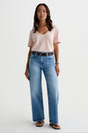 AG Jeans Saige Wide Leg Crop Jean in Helios - Arielle Clothing