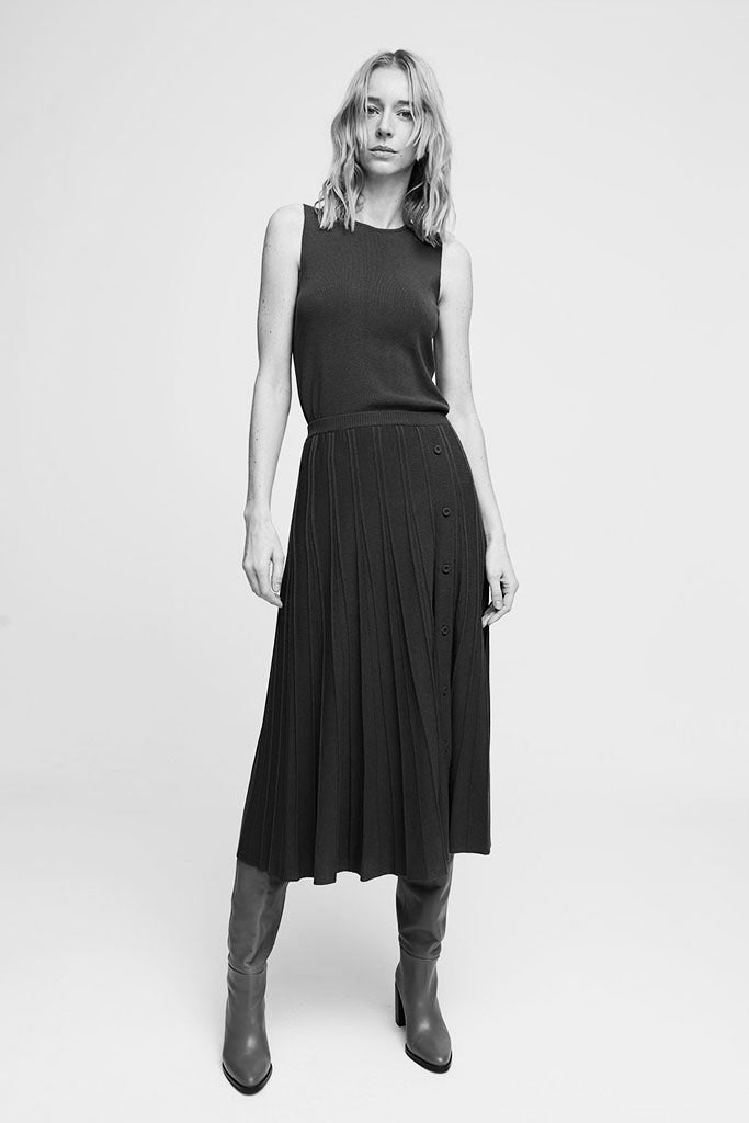 Aldo Martins Annecy Knit Skirt in Black - Arielle Clothing
