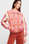 Aldo Martins Niza Bomber Jacket in Coral - Arielle Clothing