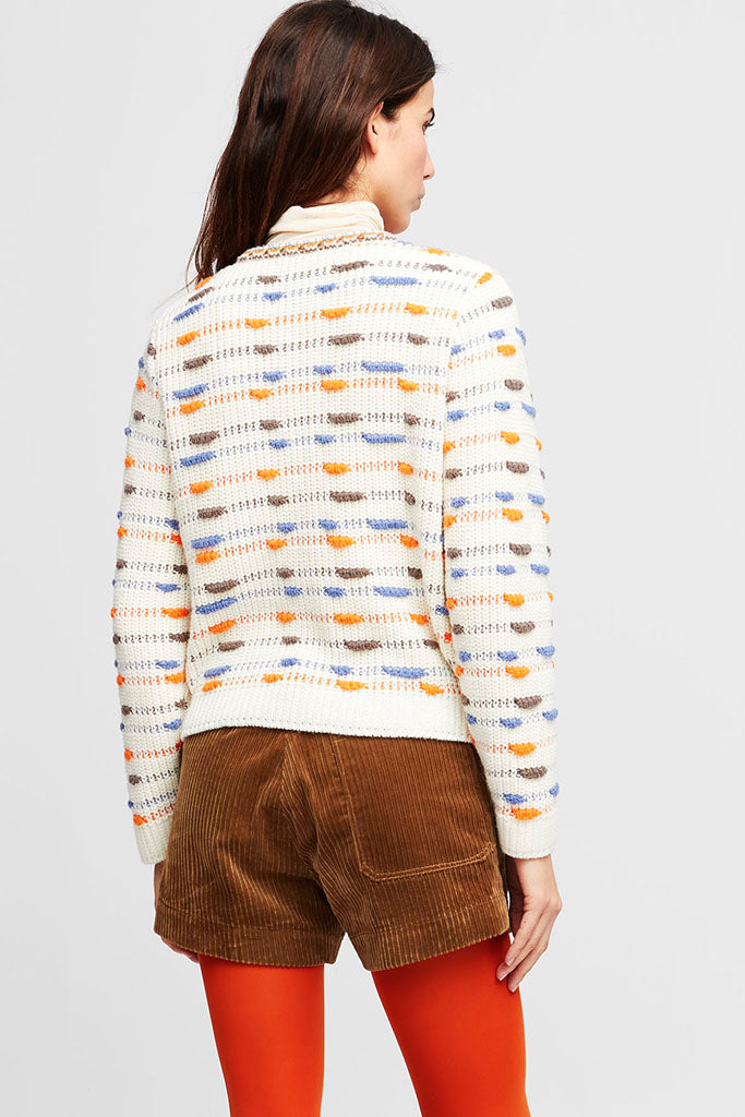 Aldo Martins Poissy Cardigan in Ecru - Arielle Clothing