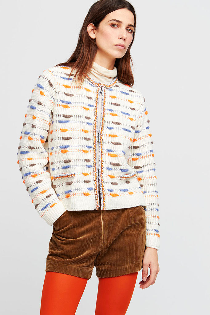 Aldo Martins Poissy Cardigan in Ecru - Arielle Clothing