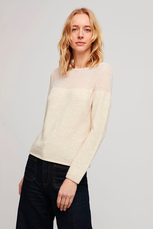 Aldo Martins Ruan Sweater in Ecru - Arielle Clothing