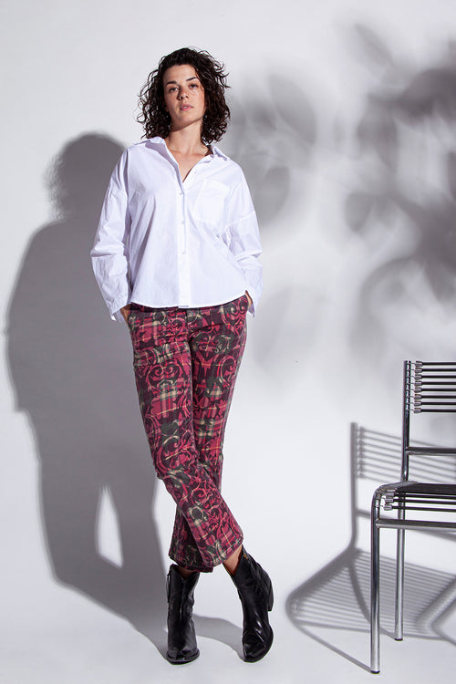 Funky Staff Hanni Blouse in White - Arielle Clothing