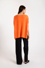 Brodie Cashmere Bronte Tee in Hot Coral - Arielle Clothing