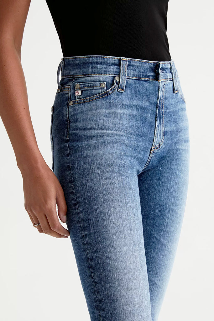 AG Jeans Mari High Rise Slim Straight in 15 Years Shoreline - Arielle Clothing