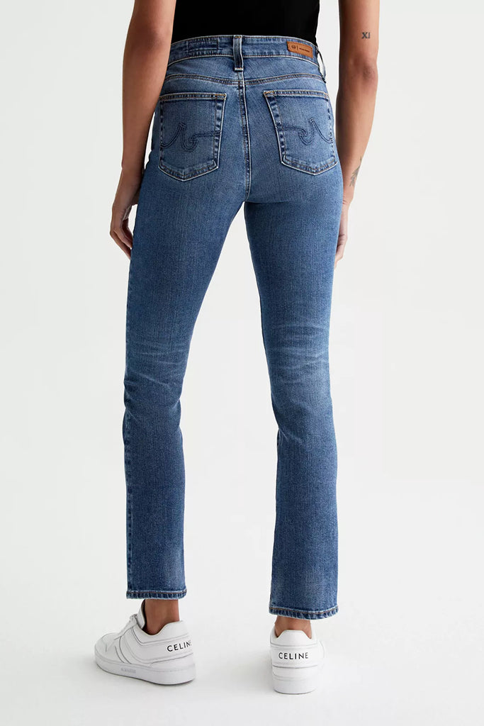AG Jeans Mari High Rise Slim Straight in 15 Years Shoreline - Arielle Clothing