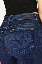 AG Jeans Mari High Rise Slim Straight in 5 Years Blue Essence - Arielle Clothing