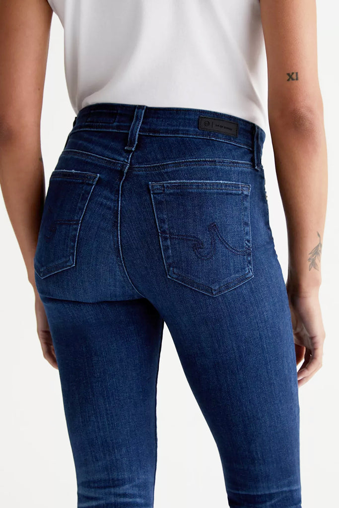 AG Jeans Mari High Rise Slim Straight in 5 Years Blue Essence - Arielle Clothing