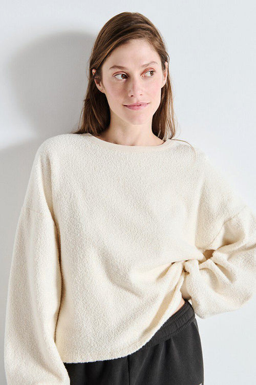 American Vintage Bobypark Sweatshirt in Ecru - Arielle Clothing