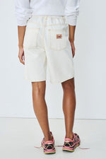 American Vintage Jozastreet Shorts in Off White - Arielle Clothing