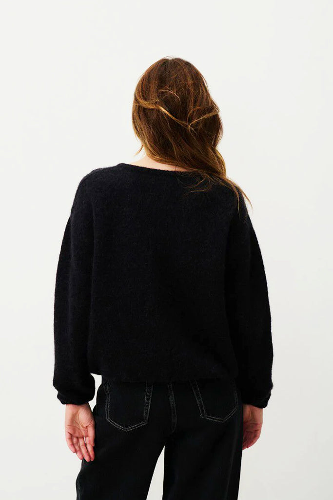 American Vintage Vitow Cardigan in Black - Arielle Clothing