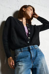 American Vintage Vitow Cardigan in Black - Arielle Clothing