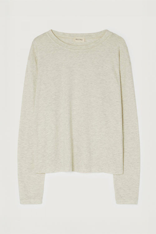 American Vintage Ypawood Long Sleeve Tee in Heather Grey - Arielle Clothing