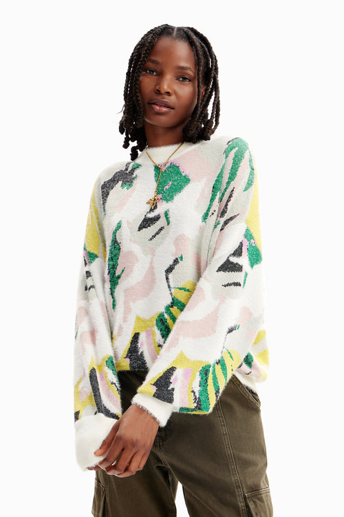 Desigual Loose Fit Arty Sweater in Tutti Frutti - Arielle Clothing