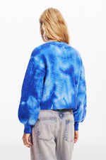 Desigual Victoria Tie Dye Sweater in Blue Water - Arielle Clothing