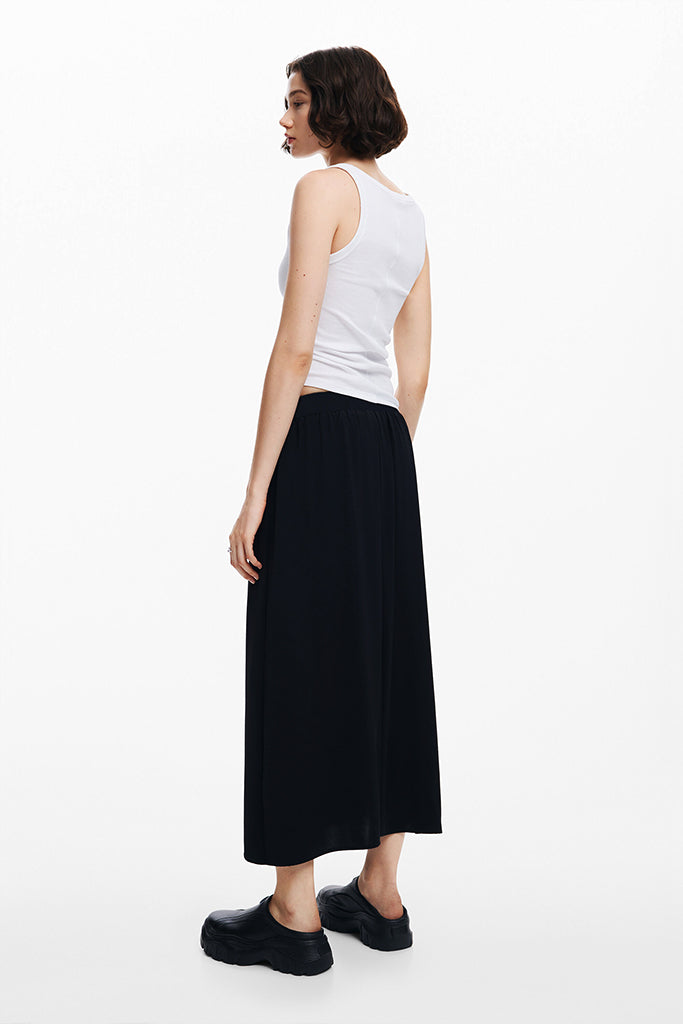 Desigual Xining Pleated Skirt in Black - Arielle Clothing
