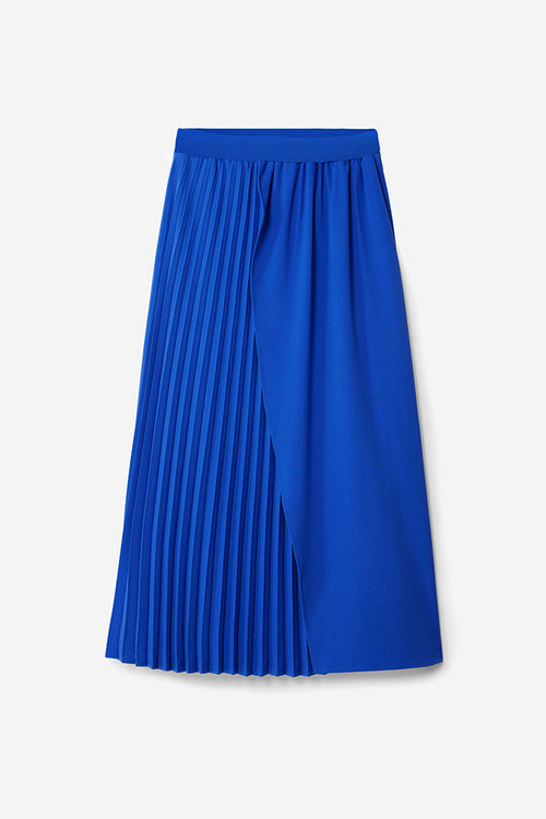Desigual Xining Pleated Skirt in Blue Klein - Arielle Clothing
