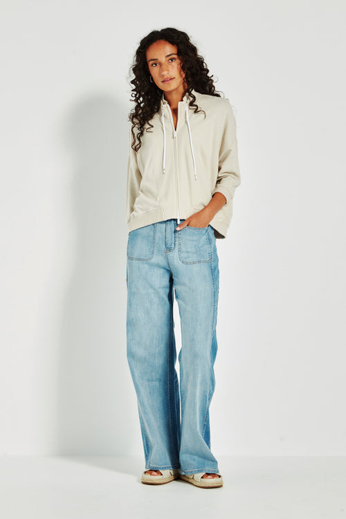 Verge Downtown Zip Jacket in Cashew - Arielle Clothing