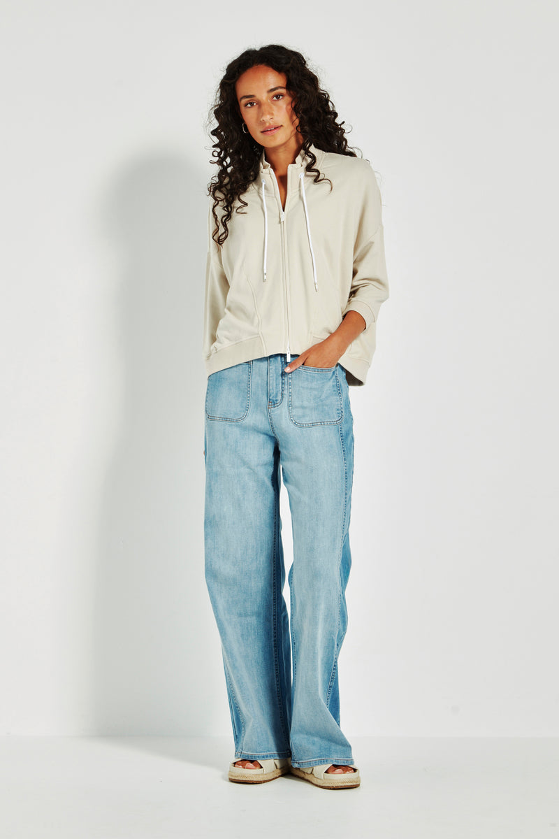 Verge Downtown Zip Jacket in Cashew - Arielle Clothing