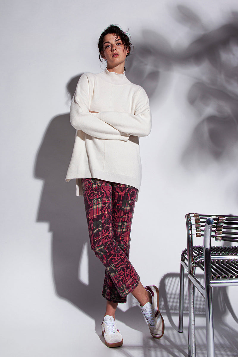 Funky Staff Marie Oversized Sweater in Naturale - Arielle Clothing