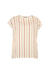 Funky Staff Como Stripes Blouse in Natural - Arielle Clothing