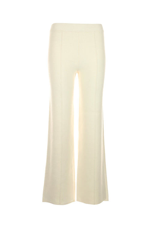 Funky Staff Elin Knit Pants in Naturale - Arielle Clothing
