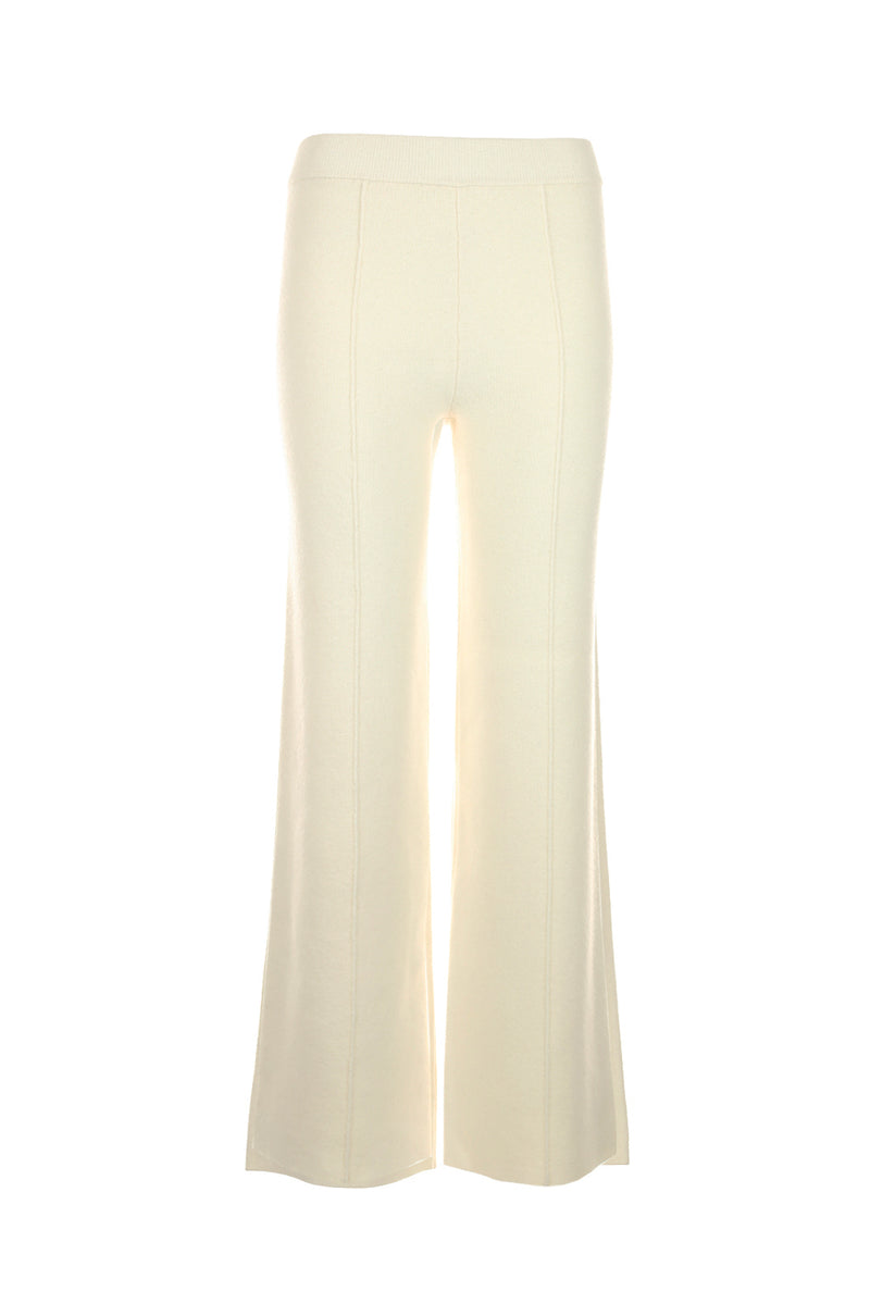 Funky Staff Elin Knit Pants in Naturale - Arielle Clothing