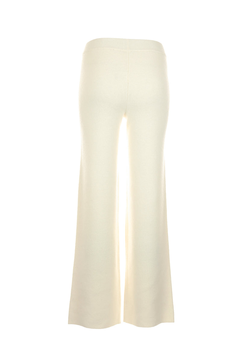 Funky Staff Elin Knit Pants in Naturale - Arielle Clothing