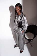 Funky Staff Zoe Trousers in Triangles Print - Arielle Clothing