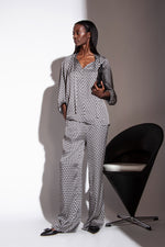 Funky Staff Zoe Trousers in Triangles Print - Arielle Clothing