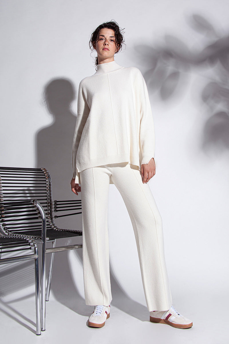 Funky Staff Marie Oversized Sweater in Naturale - Arielle Clothing
