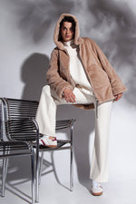 Funky Staff Marie Oversized Sweater in Naturale - Arielle Clothing