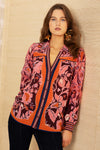 Hale Bob Avalynn Silk Blouse in Pink - Arielle Clothing