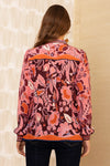 Hale Bob Avalynn Silk Blouse in Pink - Arielle Clothing