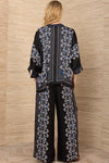 Hale Bob Zaria Charmeuse Kimono Top in Black - Arielle Clothing