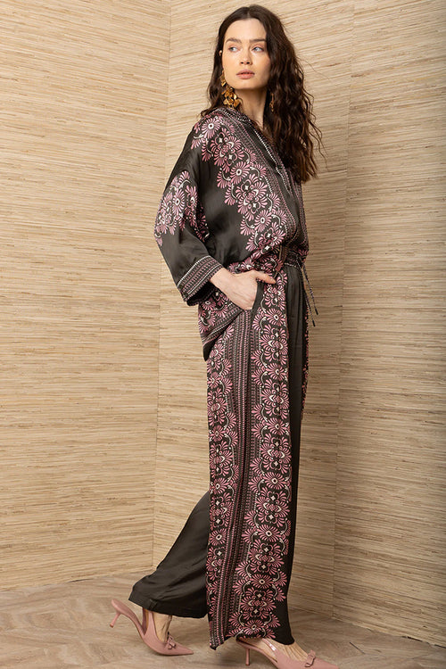 Hale Bob Zaria Charmeuse Kimono Top in Olive - Arielle Clothing