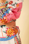 Hale Bob Kayla Linen Top in Pink - Arielle Clothing