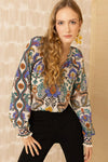Hale Bob Whitley Blouse in Ivory - Arielle Clothing