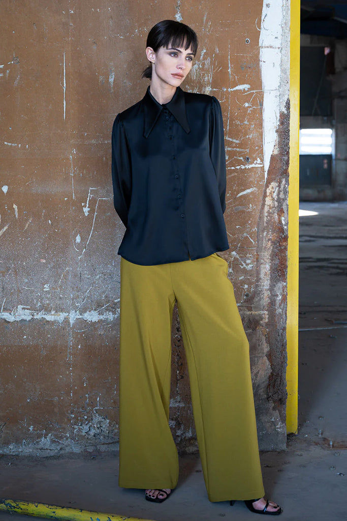 Lotus Eaters Kanbas Shirt in Black - Arielle Clothing
