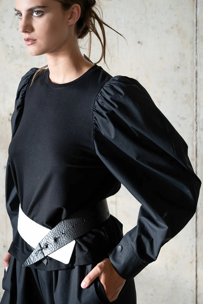Lotus Eaters Dimi Blouse in Black - Arielle Clothing