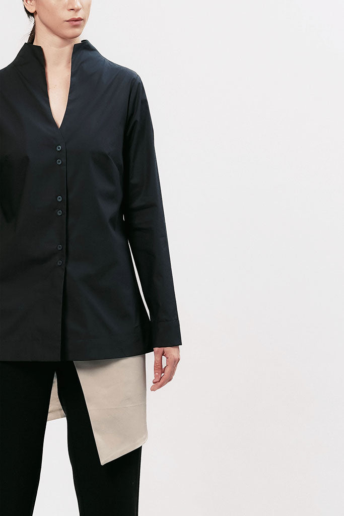 Lotus Eaters A2 Sabuko Shirt in Black - Arielle Clothing